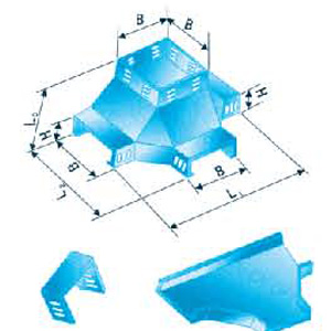 BHQ-C-4B型（xíng）槽式垂（chuí）直（zhí）四通