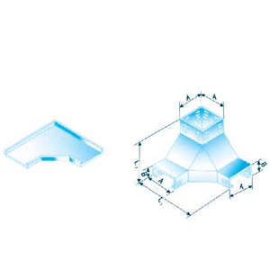 槽式上角（jiǎo）垂直三通蓋--體（tǐ） XQJ-C-03F